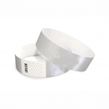 Бумажный контрольный браслет «Tyvek» SILVER